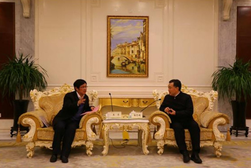 王华主任与南通市委书记陆志鹏会谈 王华主任与南通市委书记陆志鹏会谈