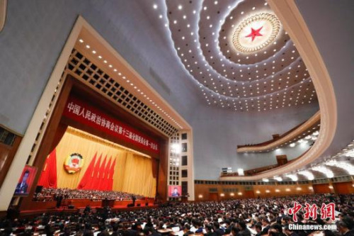 3月8日，全国政协十三届一次会议在北京举行第二次全体会议。 <a target='_blank' href='http://www.chinanews.com/'>中新社</a>记者 杜洋 摄