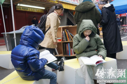 活动上的互动项目颇受民众欢迎。(美国《侨报》/陈辰 摄) 活动上的互动项目颇受民众欢迎。(美国《侨报》/陈辰 摄)