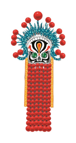 脸谱胸针,脸谱拆下后可做项链吊坠。 脸谱胸针,脸谱拆下后可做项链吊坠。