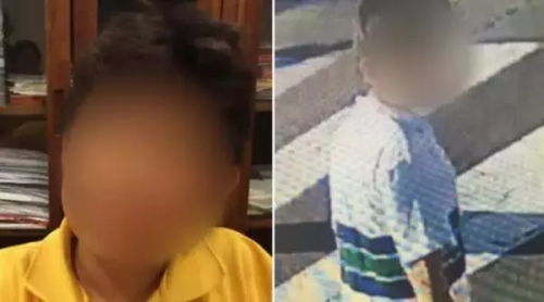 被绑架的华裔男童(澳洲九号台新闻图片)