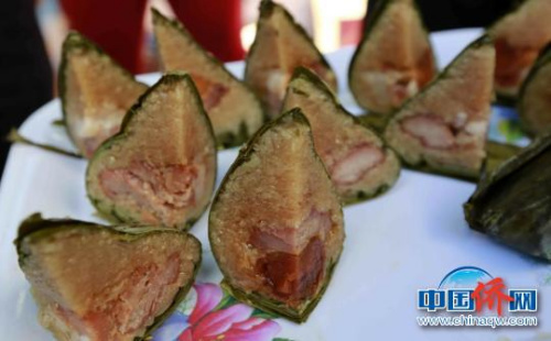 美味的海南粽子。 张茜翼 摄 美味的海南粽子。 张茜翼 摄