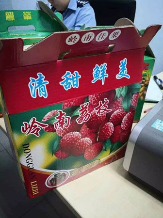 一名沙巴男子从中国带了3盒新鲜荔枝入境，结果触犯植物检疫条例。（马来西亚《星洲日报》）