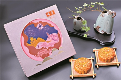 祖庙秋色上月饼封面 祖庙秋色上月饼封面