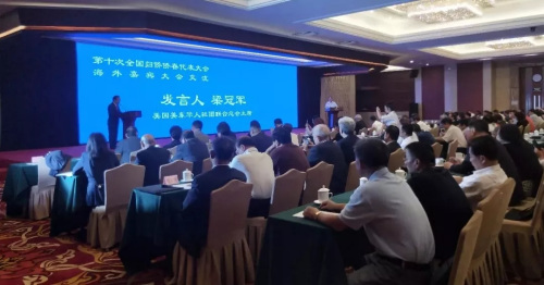 图为梁冠军发言 <a target='_blank' href='http://www.chinanews.com/'>中新社</a>记者 马秀秀 摄 图为梁冠军发言 <a target='_blank' href='http://www.chinanews.com/'>中新社</a>记者 马秀秀 摄