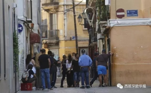 西班牙瓦伦华人区治安混乱 警方发起大规模清