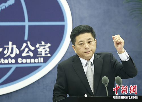 资料图:国务院台湾事务办公室发言人马晓光。 <a target='_blank' href='http://www.chinanews.com/'>中新社</a>发 张浩 摄 资料图:国务院台湾事务办公室发言人马晓光。 <a target='_blank' href='http://www.chinanews.com/'>中新社</a>发 张浩 摄