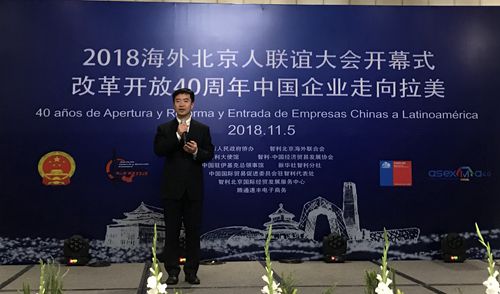 北京侨务代表团团长、北京市政府侨办秘行处处长马东在第二届海外北京人联谊大会上致辞 北京侨务代表团团长、北京市政府侨办秘行处处长马东在第二届海外北京人联谊大会上致辞