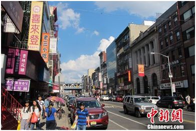 资料图:历尽百年沧桑纽约唐人街。韩胜宝 摄 资料图:历尽百年沧桑纽约唐人街。韩胜宝 摄