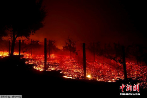 加州林业和消防部门官员表示，山火火势凶猛，已经“失控”。