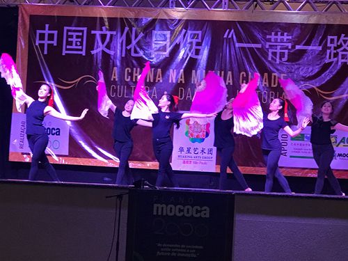 圣保罗华星艺术团表演舞蹈《芳华》。(圣保罗华星艺术团供图) 圣保罗华星艺术团表演舞蹈《芳华》。(圣保罗华星艺术团供图)