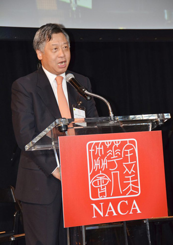 李强民总领事致词。 李强民总领事致词。