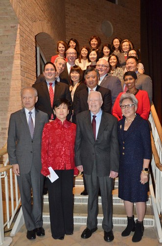 卡特总统与华协朋友们。