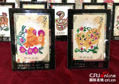 以过大年为主题的十二生肖特色皮影。摄影:贺丽媛 以过大年为主题的十二生肖特色皮影。摄影:贺丽媛