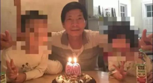 　遇害华人陈建生，案发前刚过完60岁生日。(视频截图)