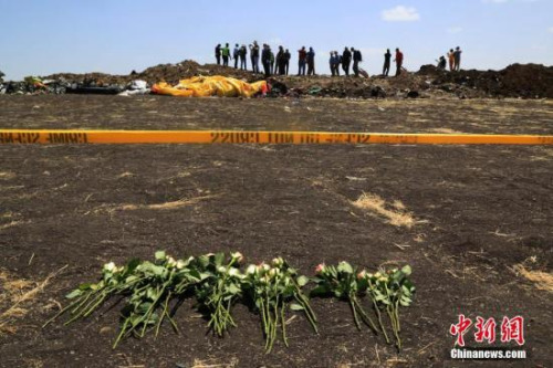 3月12日，埃塞俄比亚航空公司失事航班ET302的救援工作基本结束。图为救援人员在事故现场整理遇难者遗物。<a target='_blank' href='http://www.chinanews.com/'>中新社</a>记者 王曦 摄