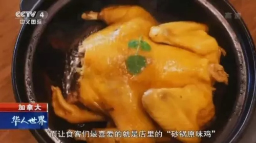 砂锅原味鸡。（视频截图）