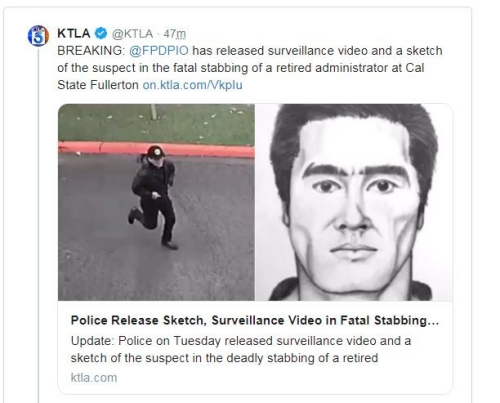 警方公布嫌犯的画像和监控画面。 警方公布嫌犯的画像和监控画面。