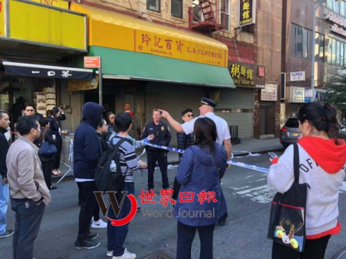 警方到场封街调查。（图片来源：美国《世界日报》张晨/摄）