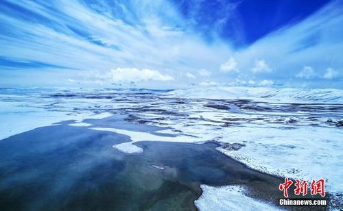 黄河源头玛多地区银装素裹 犹如人间仙境