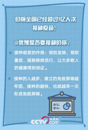 @所有人 你关心的新冠疫苗接种问题有答案啦！