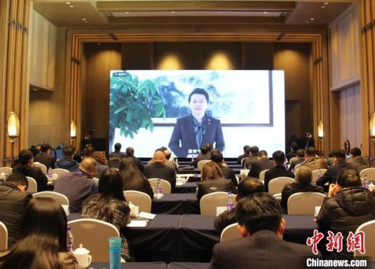 山东省文化和旅游厅厅长王磊致辞。　山东省文化和旅游厅供图