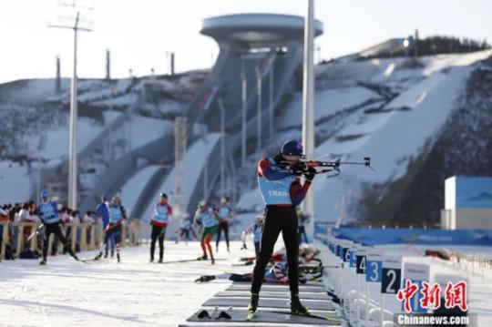 2022年2月2日，运动员在张家口赛区国家冬季两项中心训练，备战北京冬奥会。<a target='_blank' href=