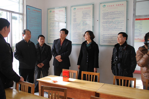 中国侨网山东省侨办主任刘方会在泗水县泗张镇曾家庄村调研。