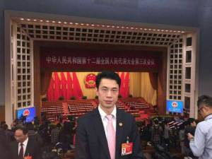 中国侨网欧洲华侨华人青年联合总会会长傅旭海。
