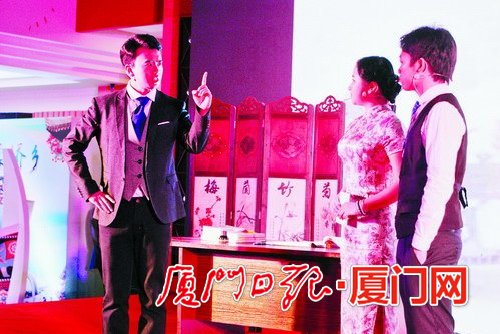 中国侨网《嘉庚传奇》首次公演现场。