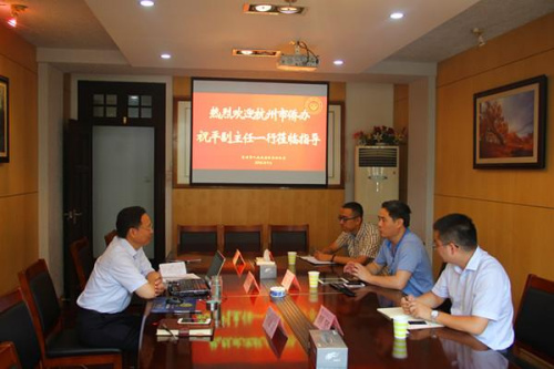 杭州市侨办副主任祝平一行赴苏州调研智慧侨务建设。