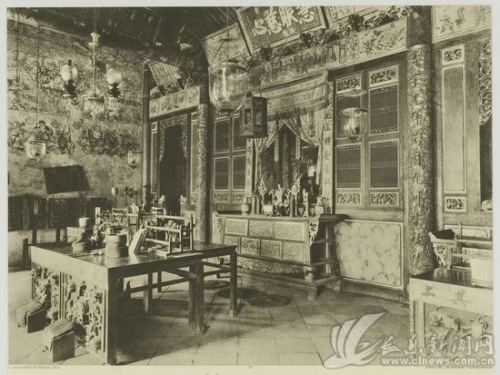 中国侨网马来西亚槟城的中国福州风格寺庙1905年