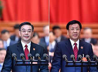 中国侨网3月12日,十二届全国人大五次会议在北京人民大会堂举行第三次全体会议。最高人民法院院长周强、最高人民检察院检察长曹建明分别向大会作工作报告。新华社记者 李涛 摄