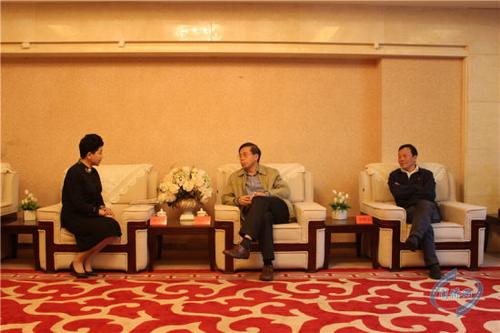 中国侨网会见现场