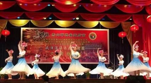 中国侨网精彩的舞蹈演出。