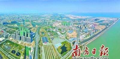 中国侨网图为汕头华侨试验区东海岸新城全景。汕头市海洋与渔业局供图