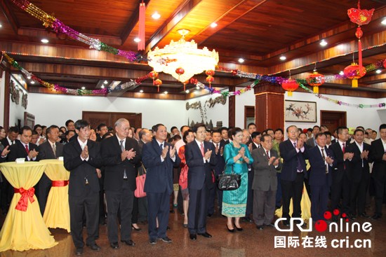 中国侨网中国驻老挝大使馆举行新春招待会