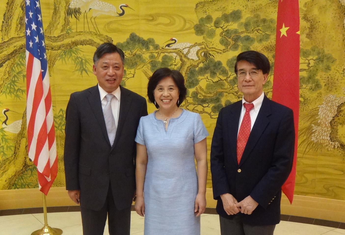 中国驻休斯敦总领事李强民会见美国百人会