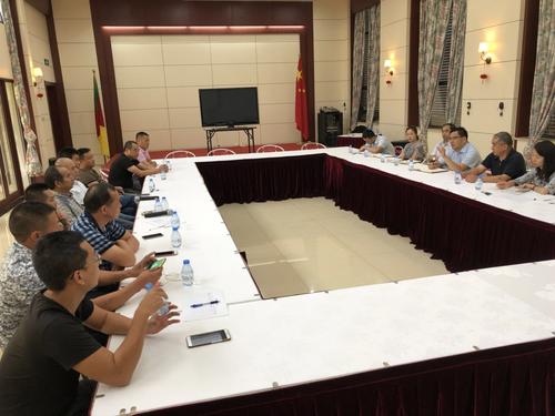中国侨网座谈会现场。图片来源:中国驻喀麦隆大使馆网站