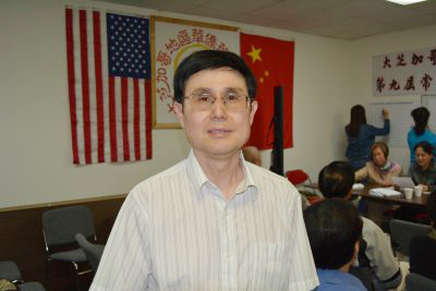 汪兴无14日高票获选为大芝加哥地区华侨华人联合会第9届主席。（美国《世界日报》/陈嘉倩