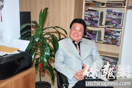 吴国宝认为,每位海外侨胞都有自己的人脉和人际关系网络,可以利用这个优势,为祖国家乡的发展建设出力。(来源:美国《侨报》/吴卓明摄)