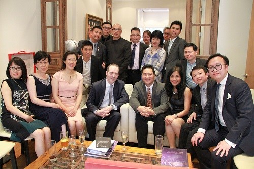 英国贸易和投资国务大臣接见英国中华总商会代表。(英国《华闻周刊》)