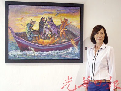 宁愿自己挨饿,也不会让小动物挨饿或受苦的大马槟城画家杨小平,通过