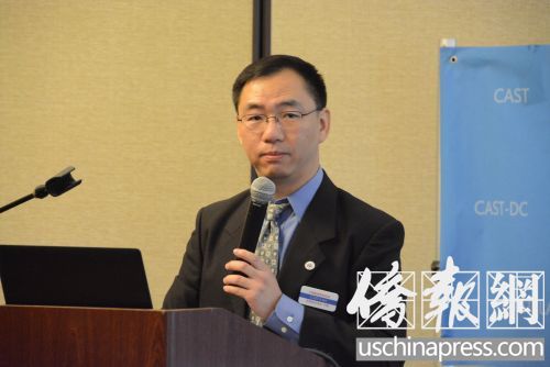 中国侨网中国旅美科技协会22届年会11日在洛杉矶县圣费南多谷的西湖村(Westlake Village)召开。(美国《侨报》/夏嘉 摄)