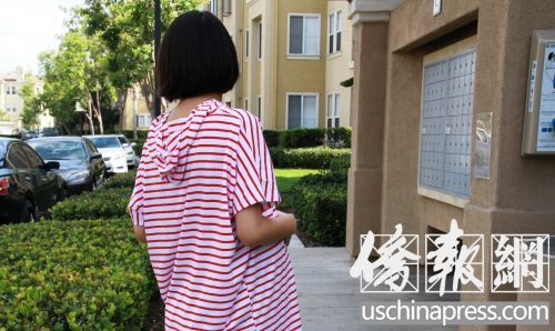 中国侨网在美待产的这位年轻准妈妈感觉被骗，试图维护自身权益。（美国《侨报》/邱晨 摄）