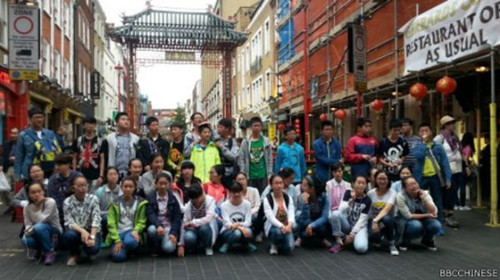 到英国旅游的中国游客人数正在逐年增加。(英国广播公司网站)
