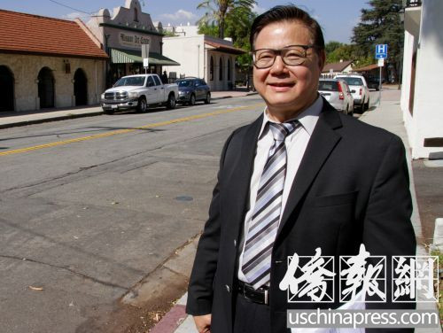 圣盖博市市议员廖钦和希望能为早期华人设立一块纪念碑。(邱晨