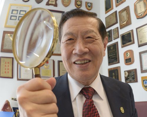 刑事鉴定专家李昌钰博士表示愿意出马，助前华警梁彼得上诉。(美国《世界日报》档案照)