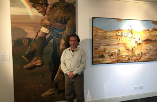 澳籍华裔画家沈嘉蔚获2016年加里波利艺术奖。（澳洲新快网）