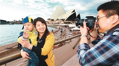 中国游客在澳大利亚